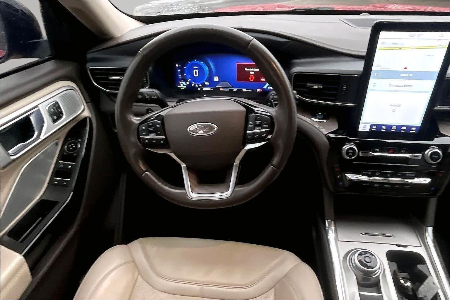 Used 2021 Rapid Red Metallic Tinted Clearcoat Ford Platinum image 6