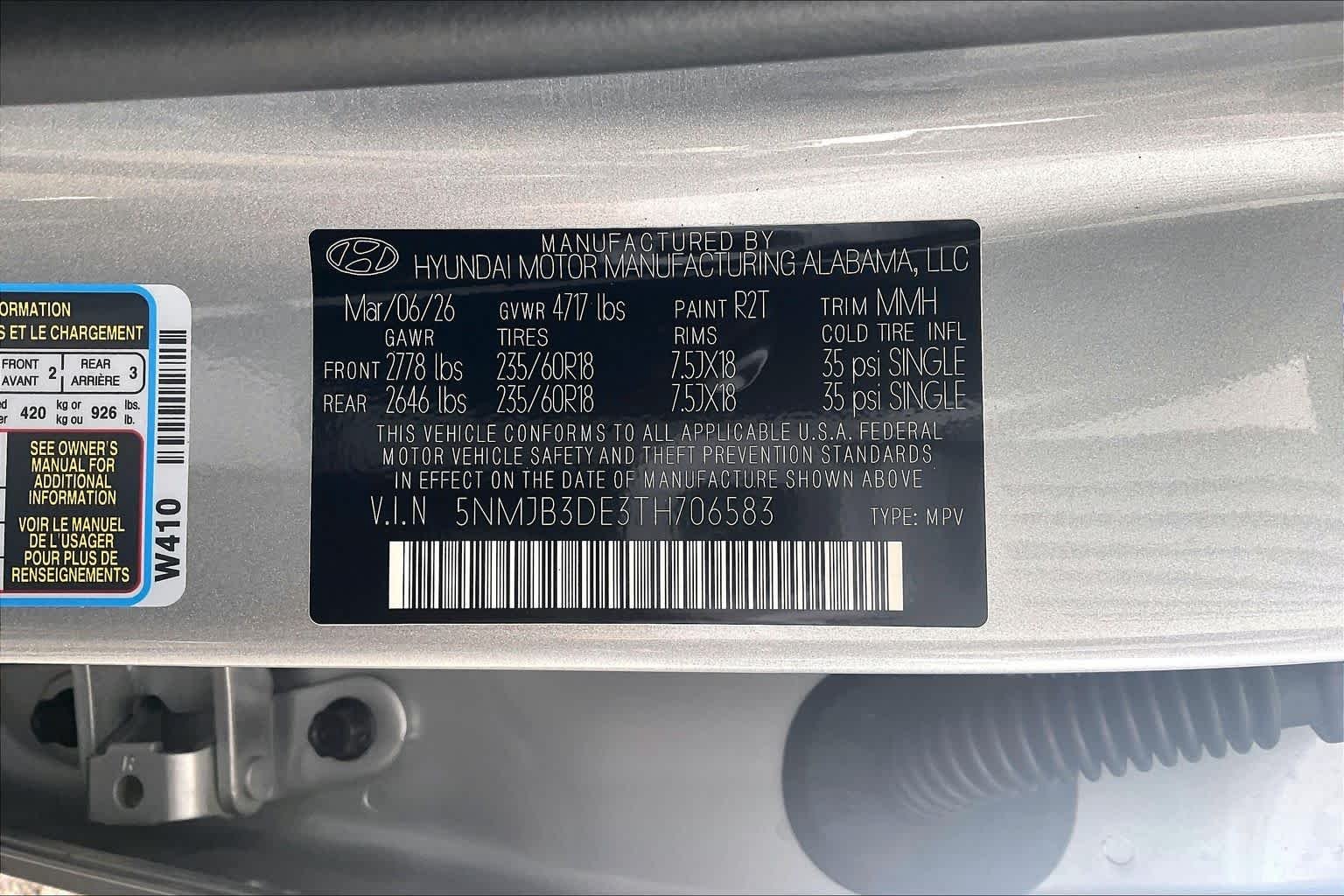 Used 2026 Shimmering Silver Hyundai SEL image 34