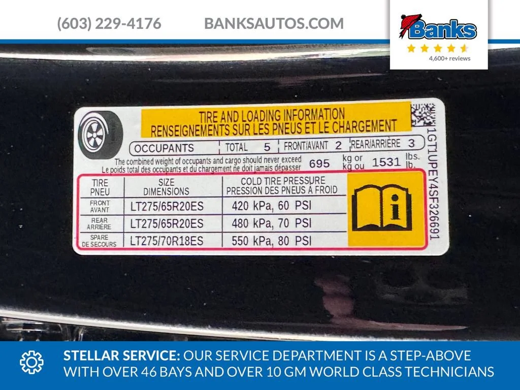Certified Used 2025 Onyx Black GMC AT4 image 9