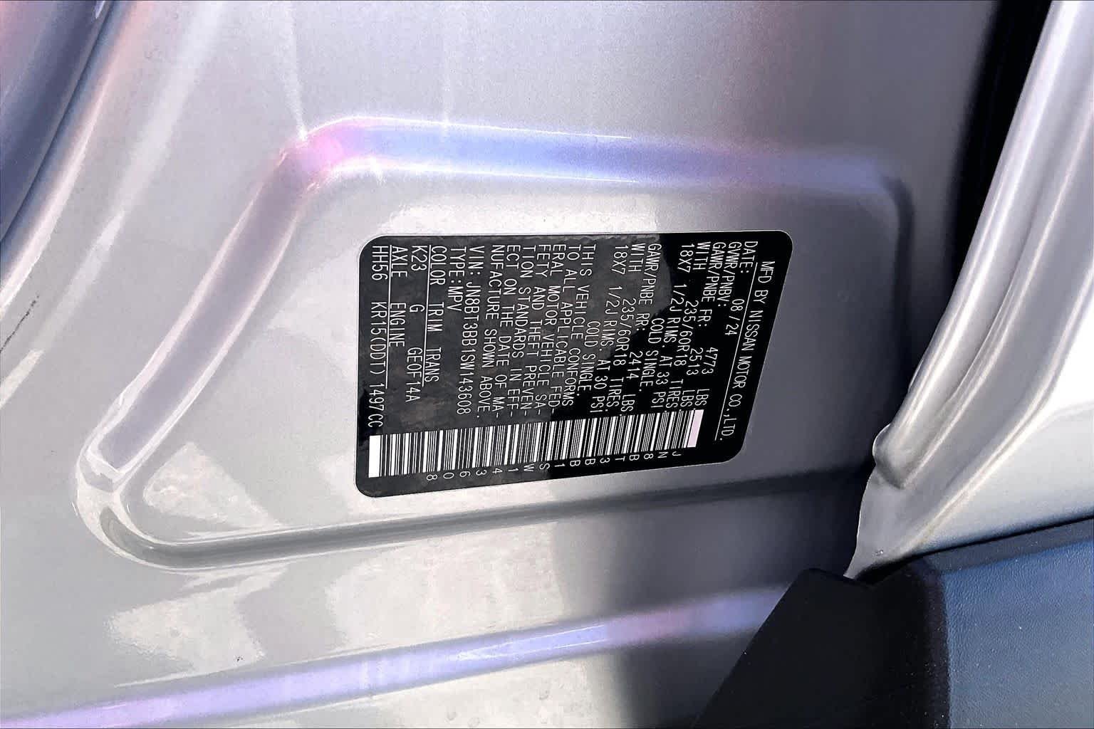 Used 2025 Brilliant Silver Metallic Nissan SV image 29