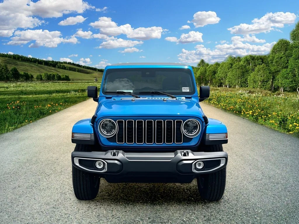 New 2025 Hydro Blue Pearl-Coat Exterior Paint Jeep Sahara image 2