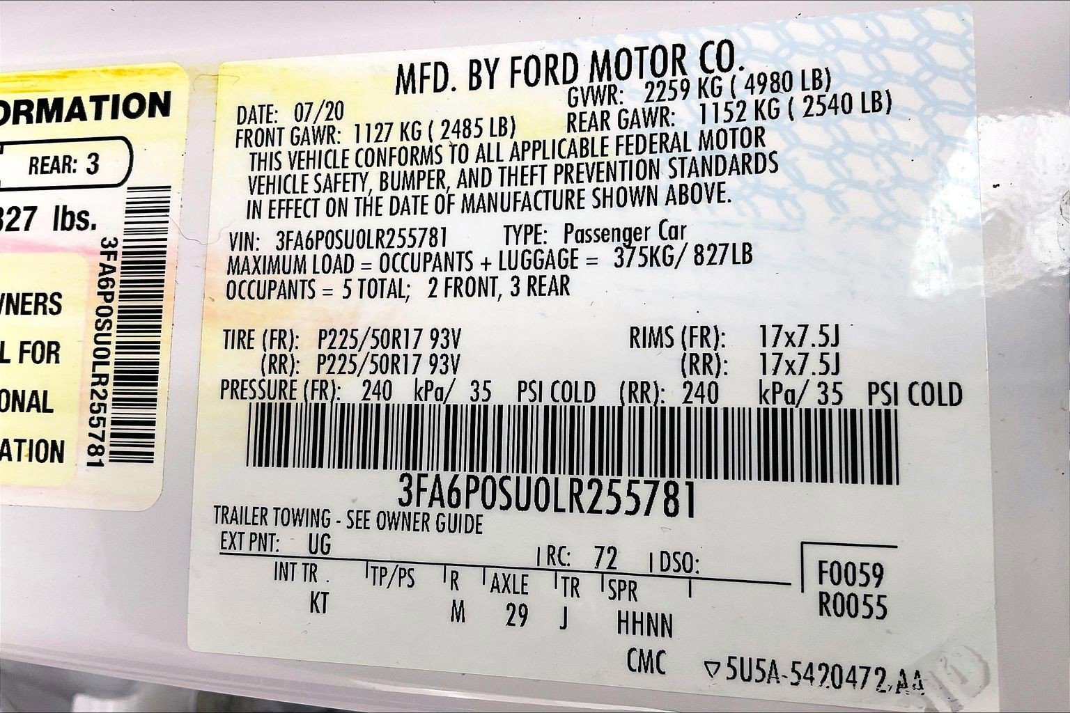 Used 2020 White Platinum Metallic Tri-Coat Ford Titanium image 33