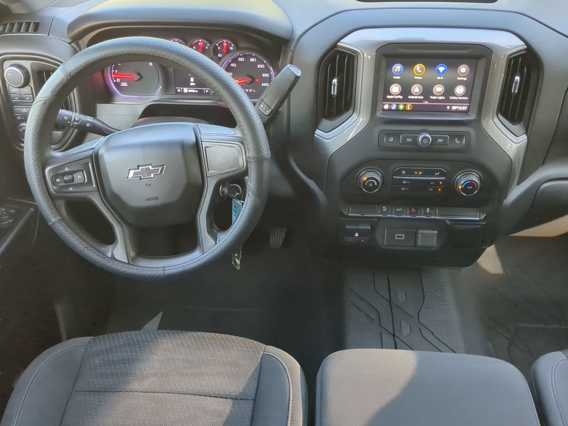 Certified Used 2019 Shadow Gray Metallic Chevrolet Custom Trail Boss Crew Cab Pickup image 50