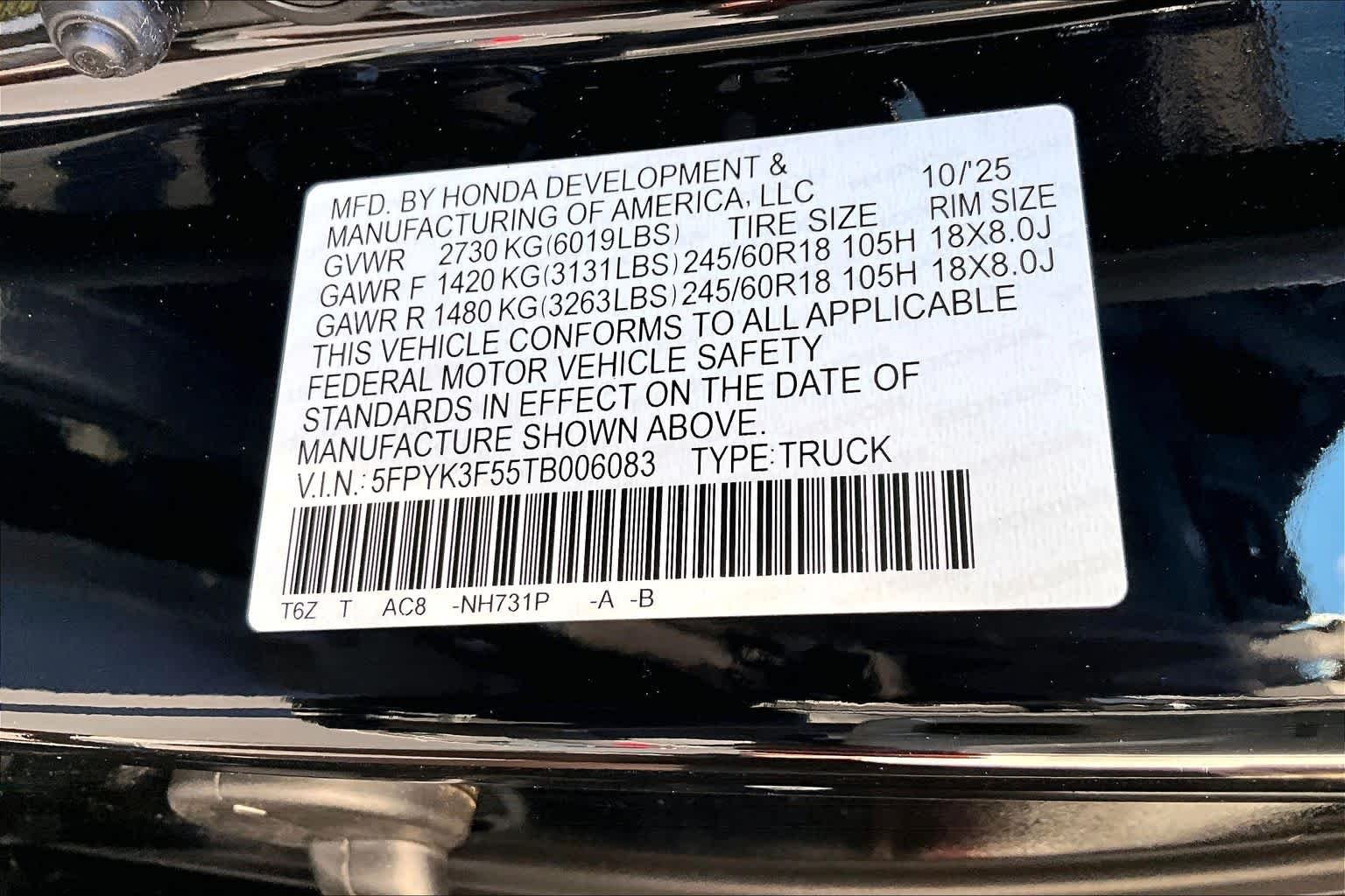 2026 Honda Ridgeline RTL - Photo 21