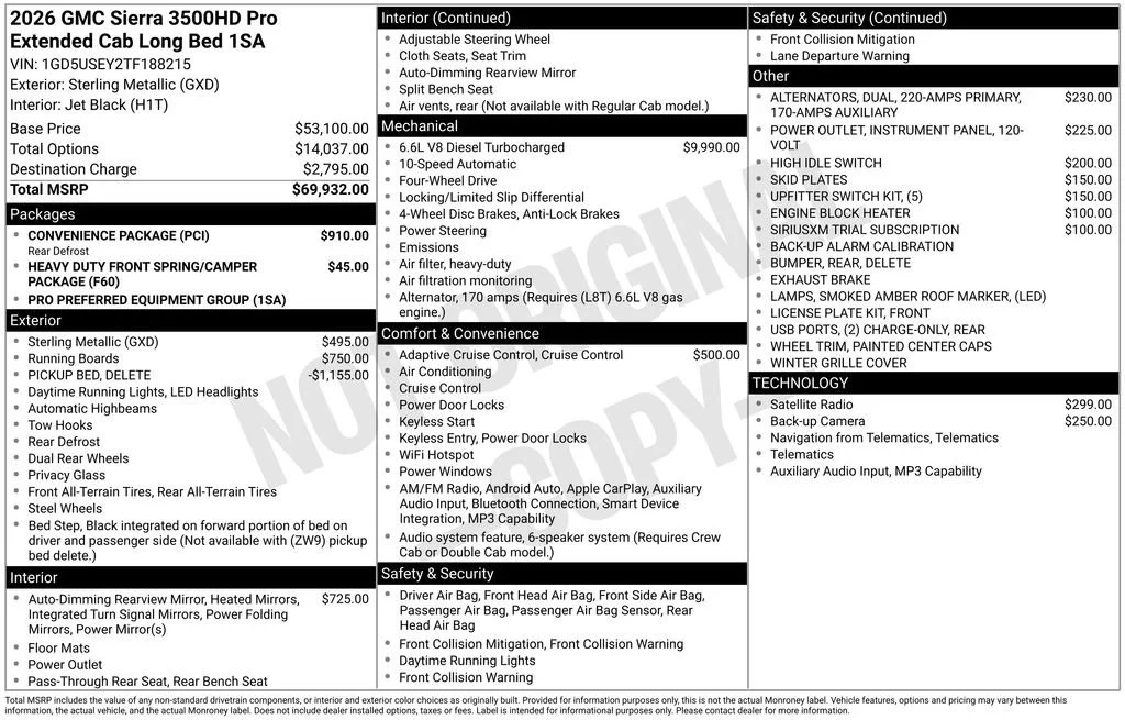 2026 GMC Sierra 3500HD Pro - Photo 44
