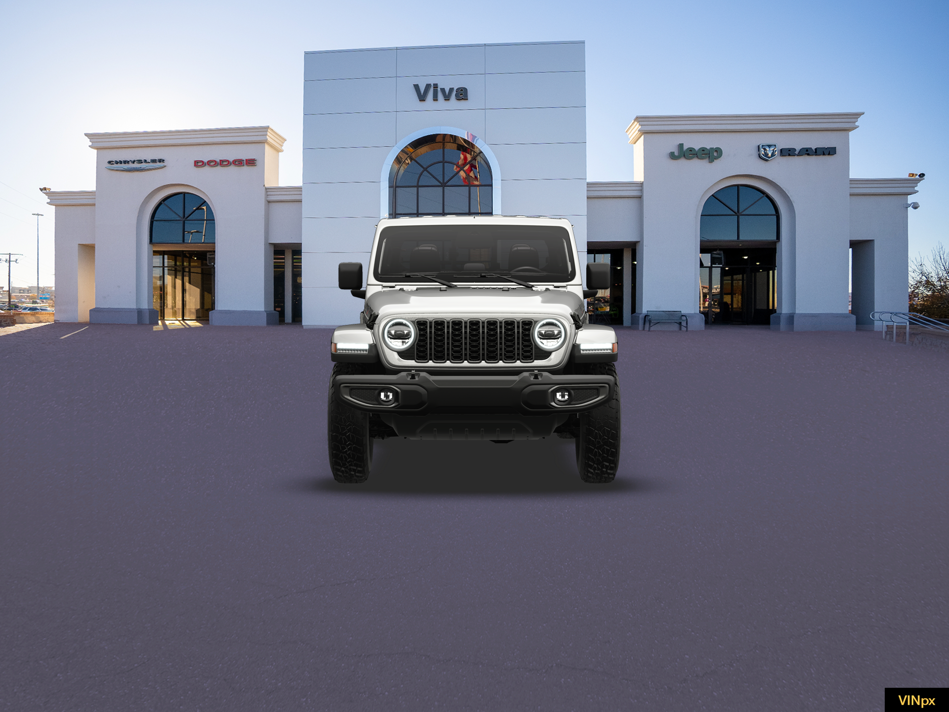 New 2026 Bright White Clear-Coat Exterior Paint Jeep Texas Trail image 24
