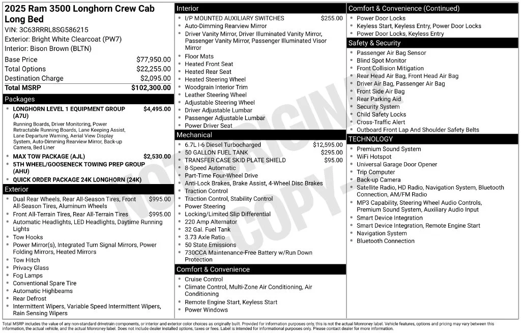 Certified Used 2025 Bright White Clearcoat Ram Limited image 35