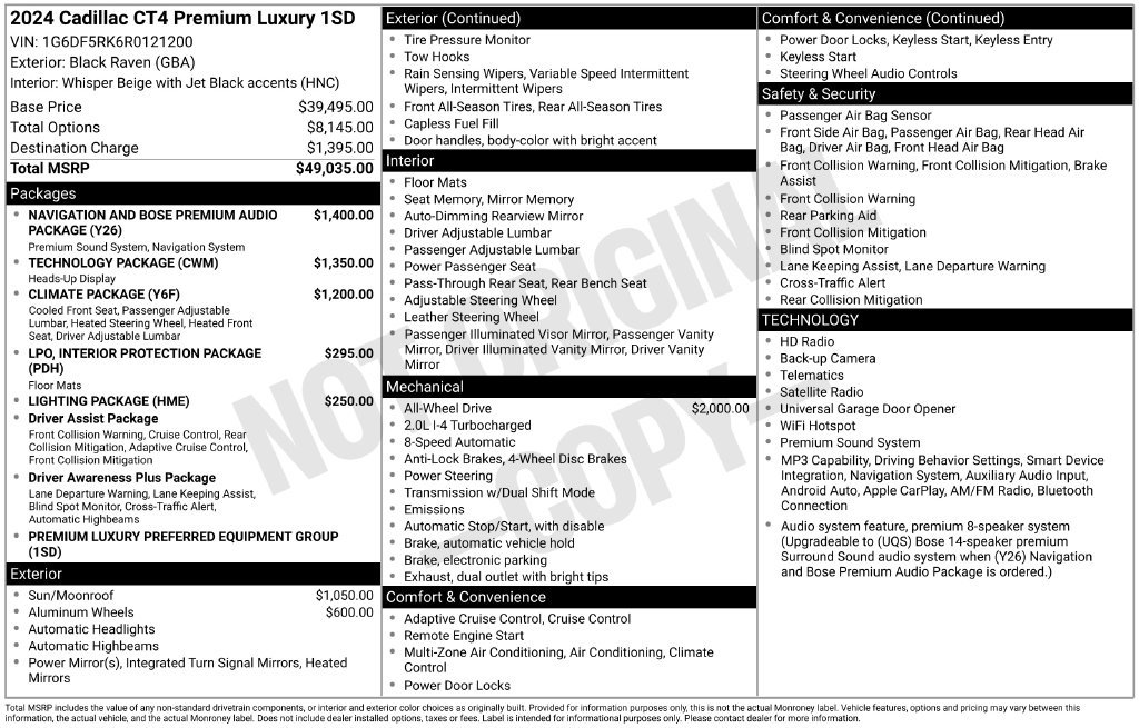 Certified Used 2024 Black Cadillac Premium Luxury image 27