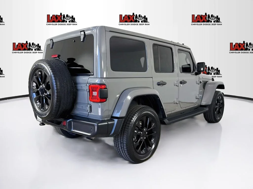 Used 2021 Gray Jeep Unlimited Sahara 4xe image 7