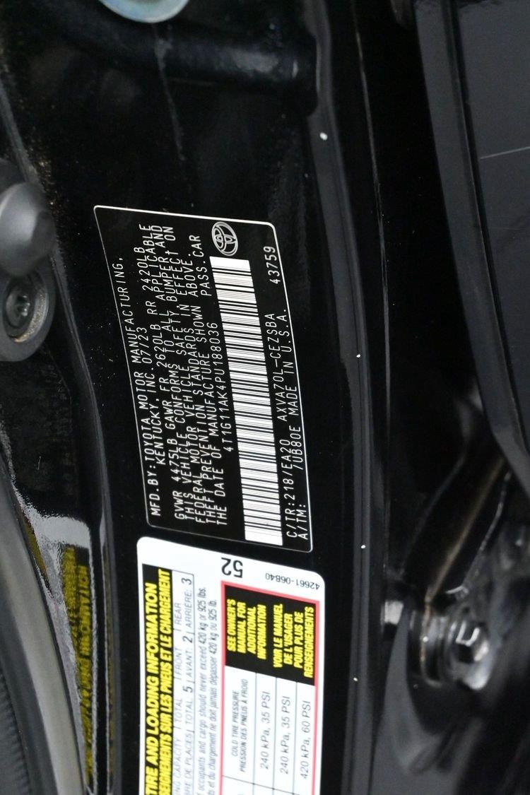 Used 2023 Midnight Black Metallic Toyota SE image 35