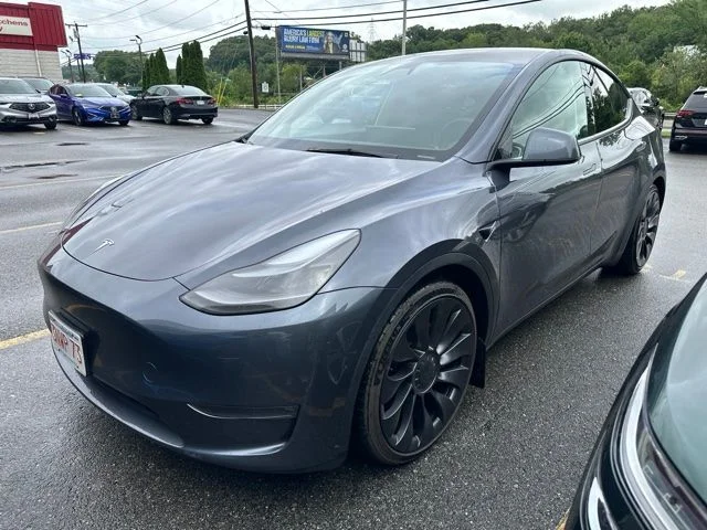 Used 2023 Midnight Silver Metallic Tesla Performance image 1