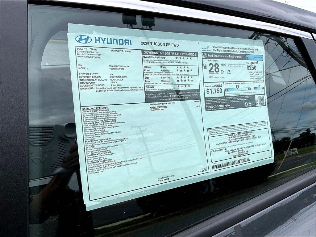 New 2026 Gray Hyundai SE FWD image 27