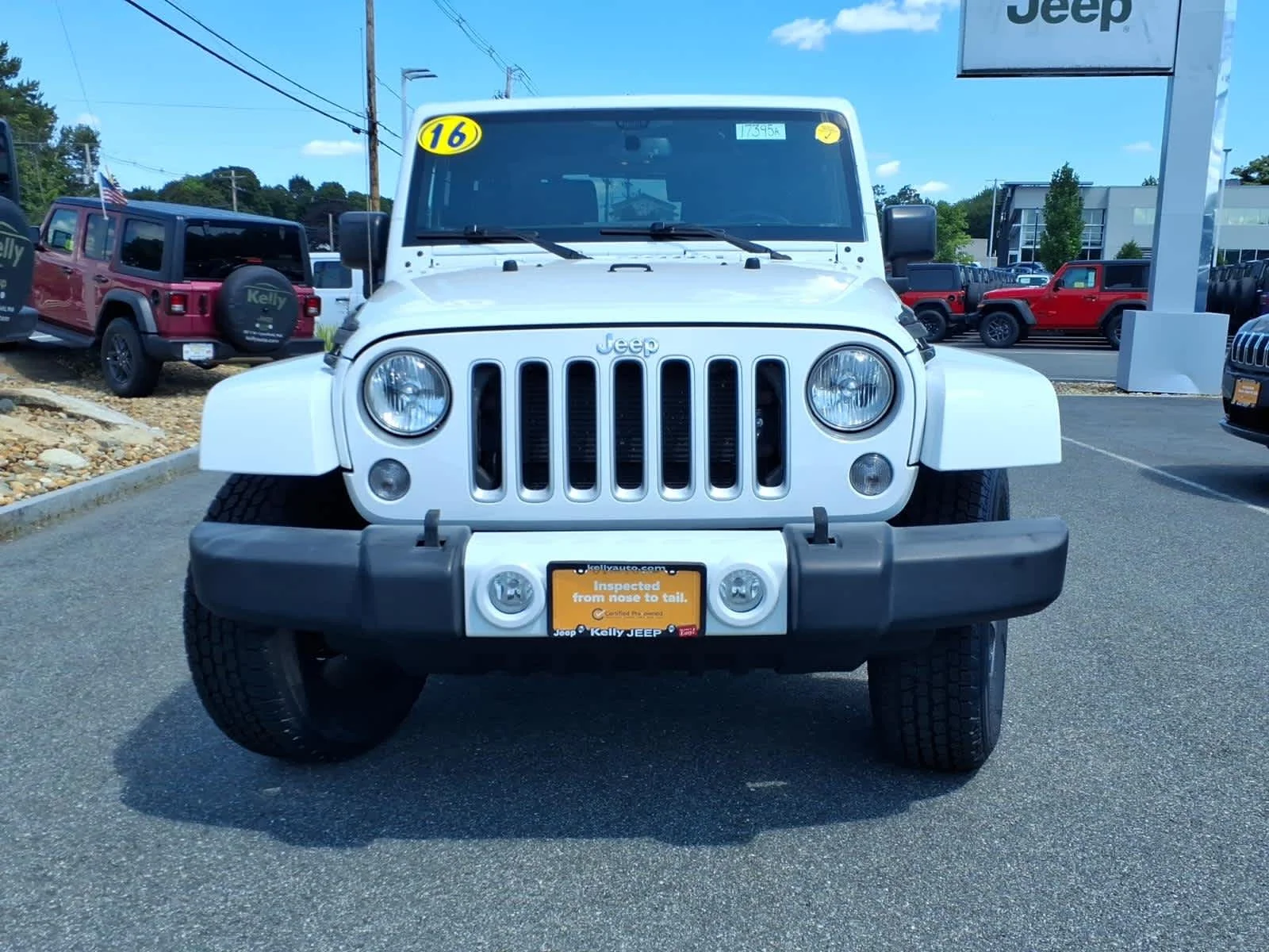 Certified Used 2016 Bright White Clearcoat Jeep Sahara image 3