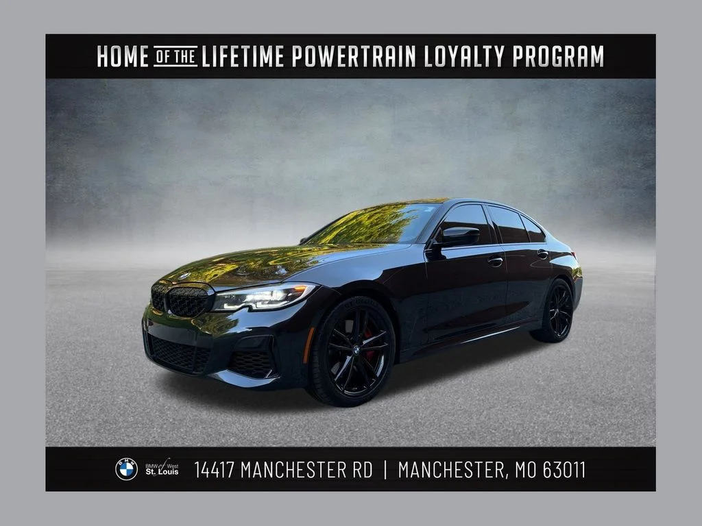 Used 2021 Black BMW M340i xDrive image 1