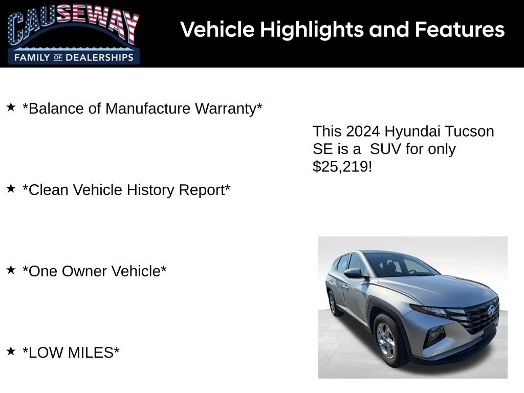Used 2024 Silver Hyundai SE image 2