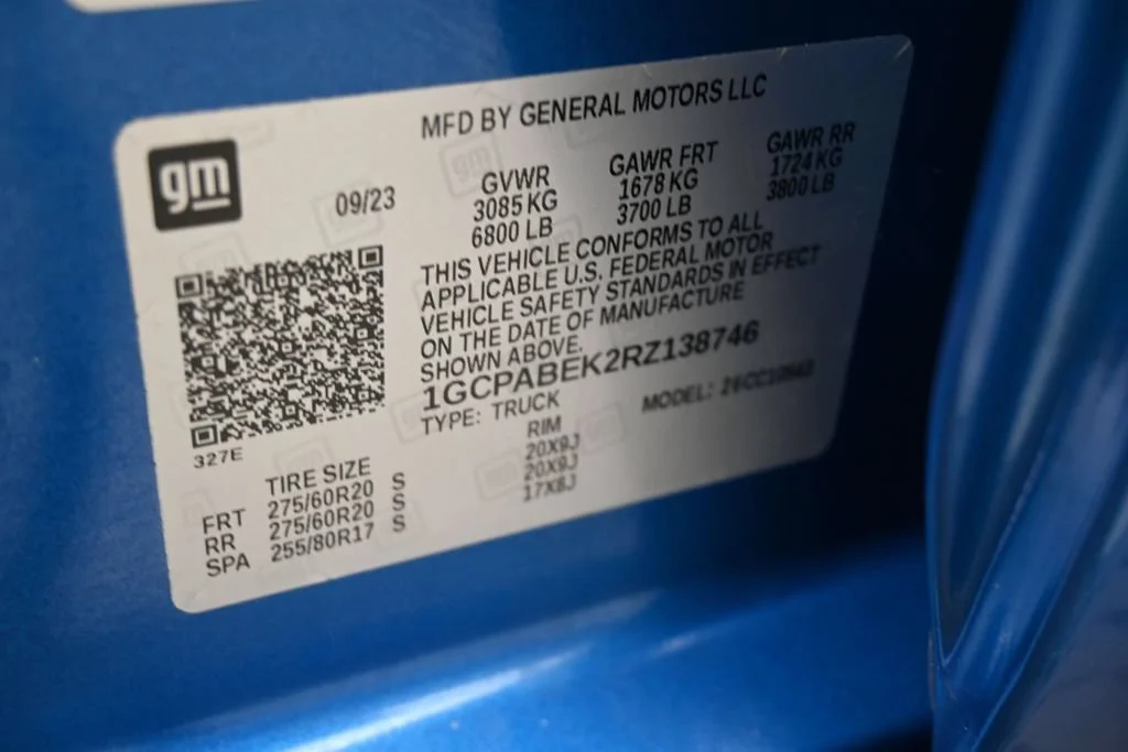 Used 2024 Glacier Blue Metallic Chevrolet Custom image 16