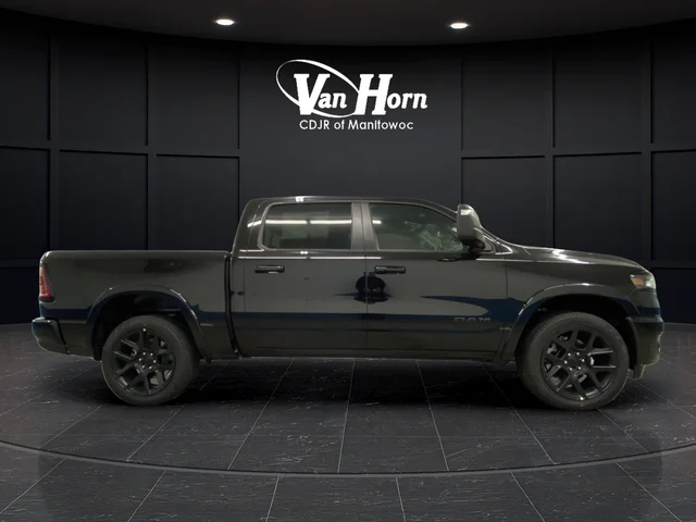 New 2026 Diamond Black Crystal Pearl-Coat Exterior Paint RAM Laramie image 2