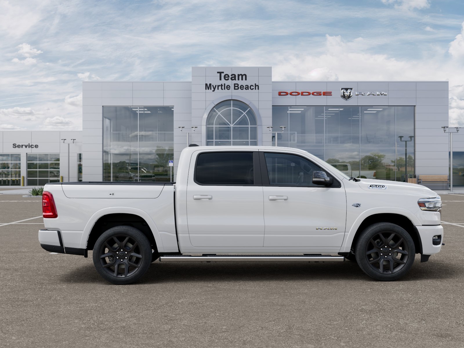 New 2027 Bright White Clear-Coat Exterior Paint RAM Laramie image 47