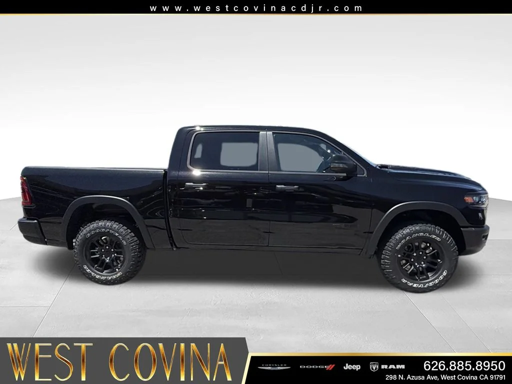 New 2026 Diamond Black Crystal Pearl-Coat Exterior Paint RAM Rebel image 6
