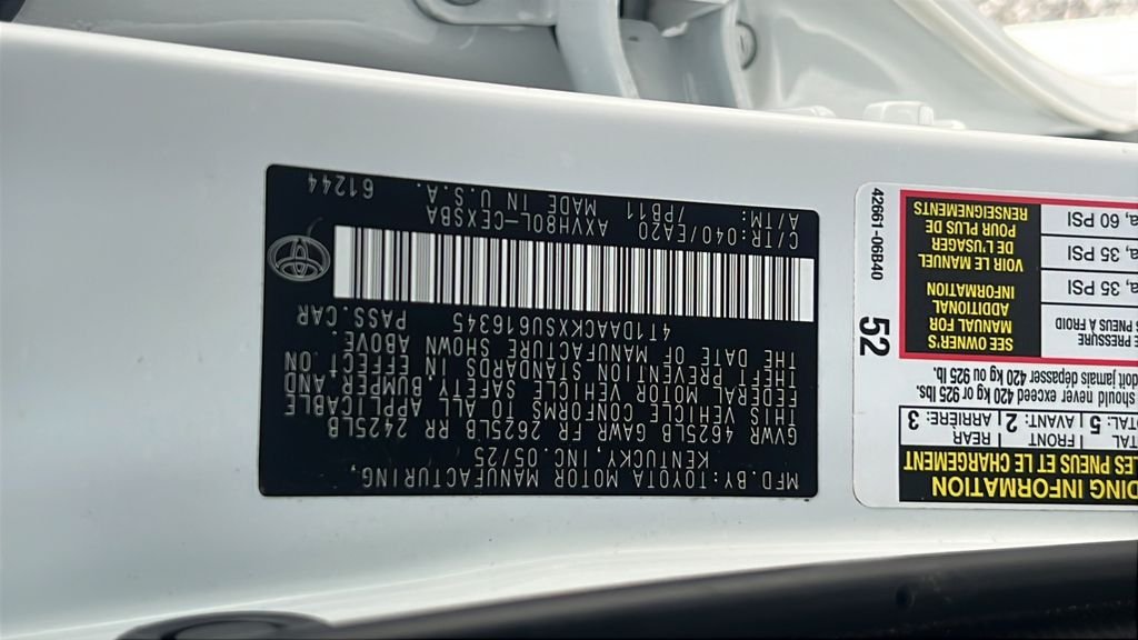 Certified Used 2025 White Toyota SE image 24