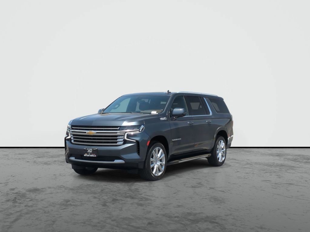 Used 2021 SHADOW GRAY METALLIC Chevrolet High Country image 4