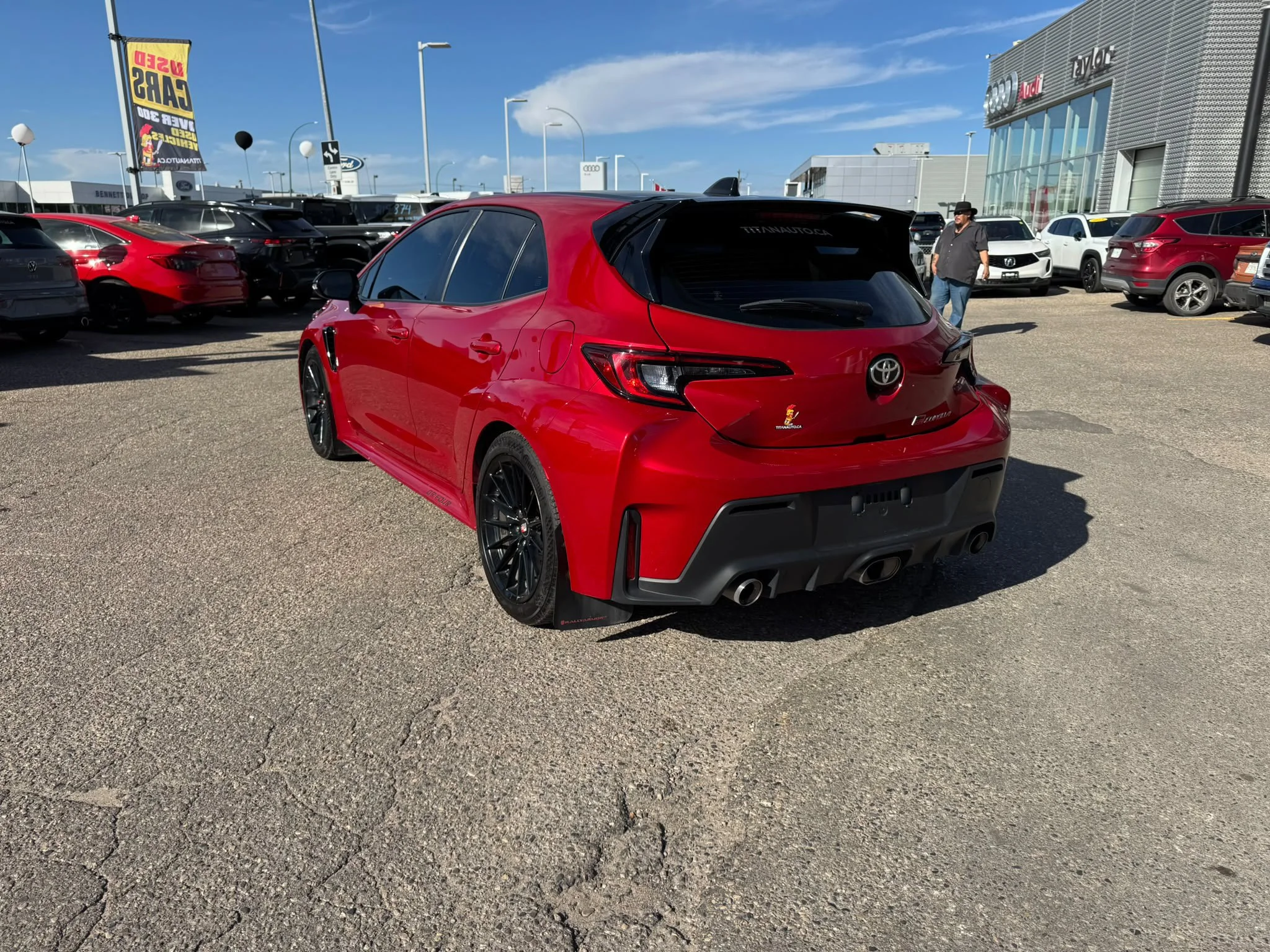 Certified Used 2023 Supersonic Red Toyota Circuit Edition AWD*300HP!! | 1 of 181 | 6spd Manual | Htd Suede Seats | Carbon Roof | Htd Wheel image 11