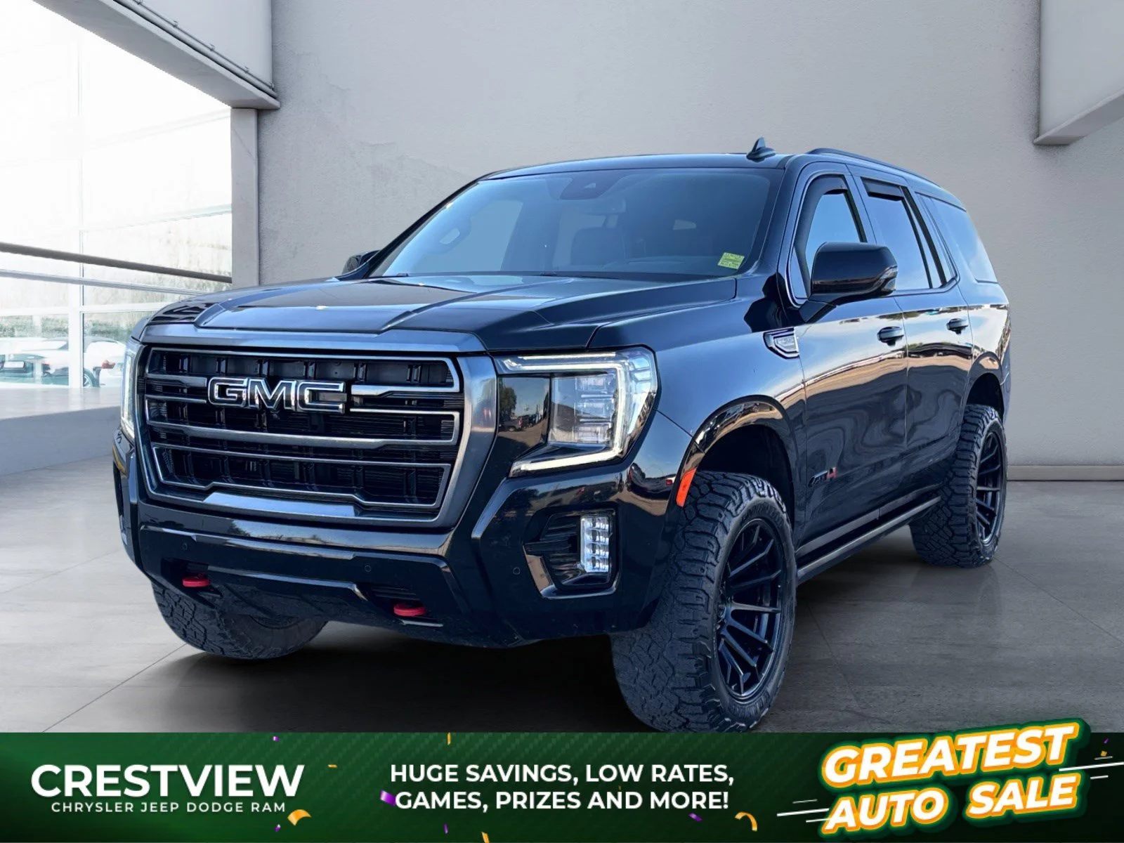 Used 2023 Black GMC AT4 image 1