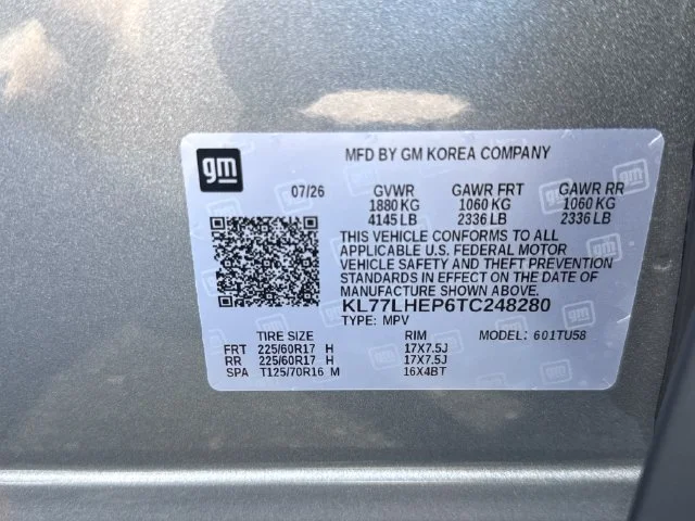 New 2026 Sterling Gray Metallic Chevrolet LT image 28