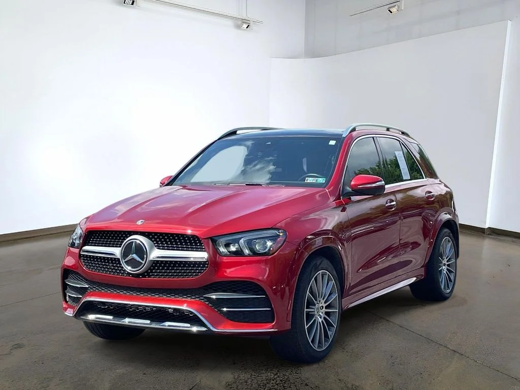 Used 2022 Cardinal Red Metallic Mercedes-Benz GLE 350 image 1