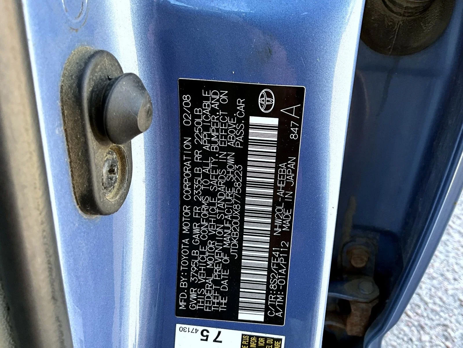 Used 2008 Blue Toyota Base image 26