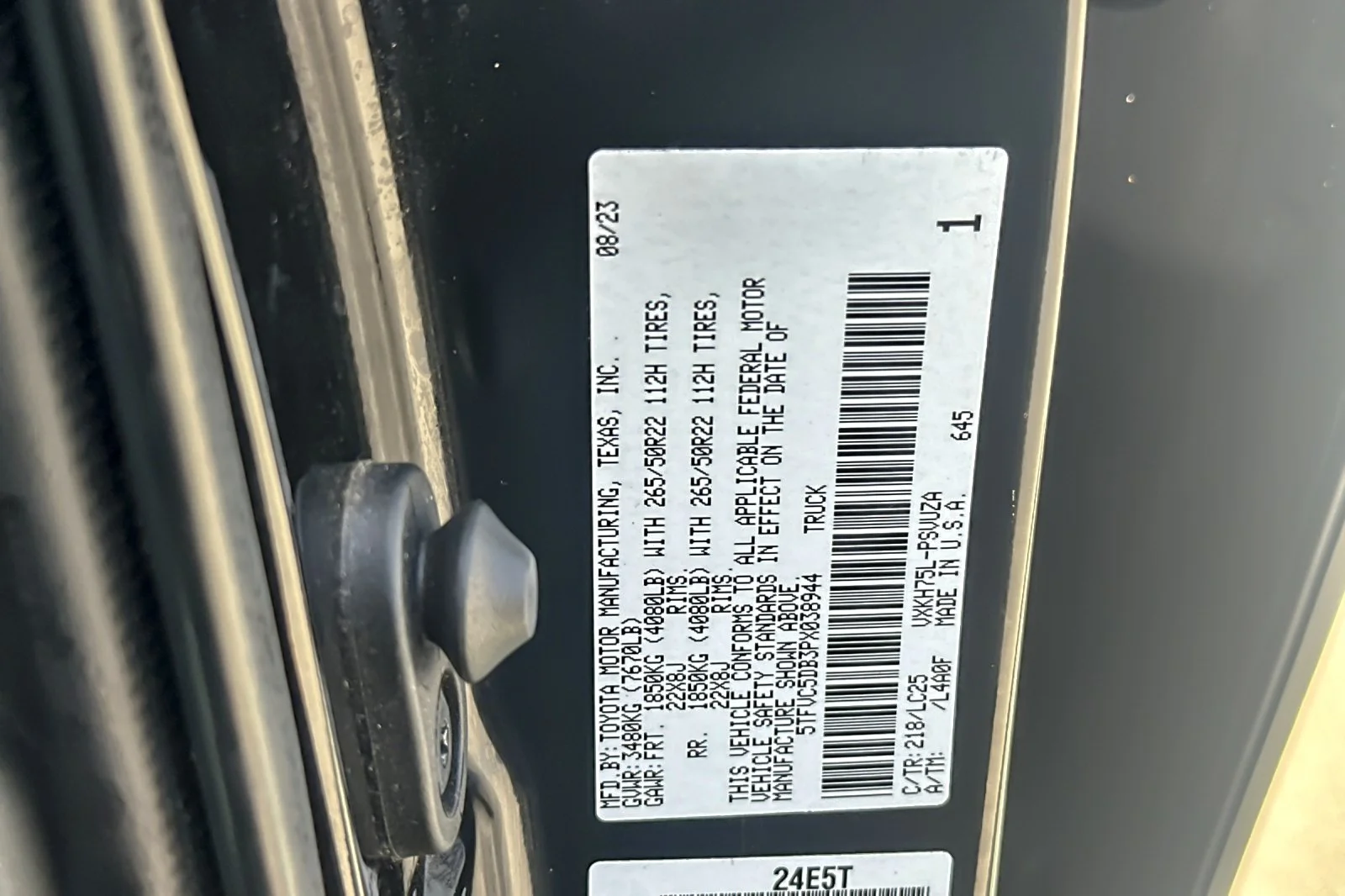Used 2023 MIDNIGHT BLACK Toyota Capstone Hybrid image 26