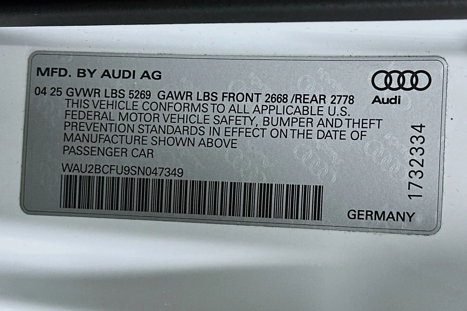 Used 2025 Arkona White Audi Premium Plus image 24