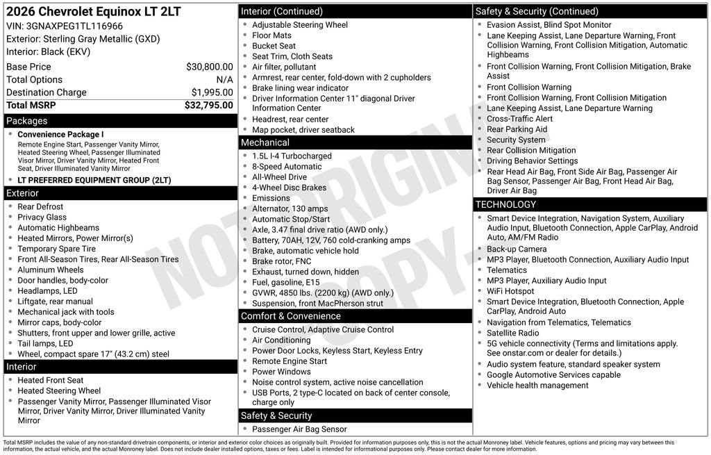 Used 2026 Gray Chevrolet LT image 28