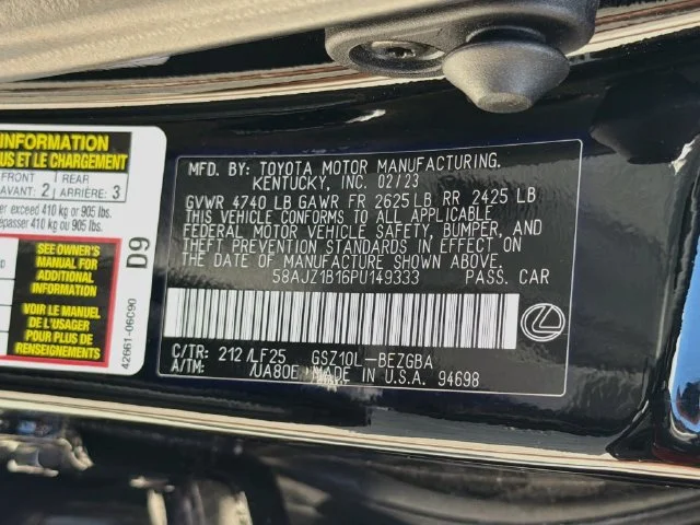 Used 2023 Obsidian Lexus 350 F Sport image 45