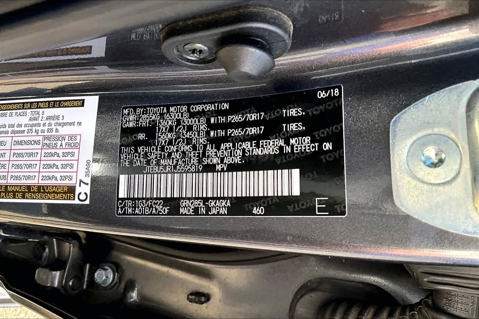 Certified Used 2018 Magnetic Gray Metallic Toyota TRD Off Road image 36