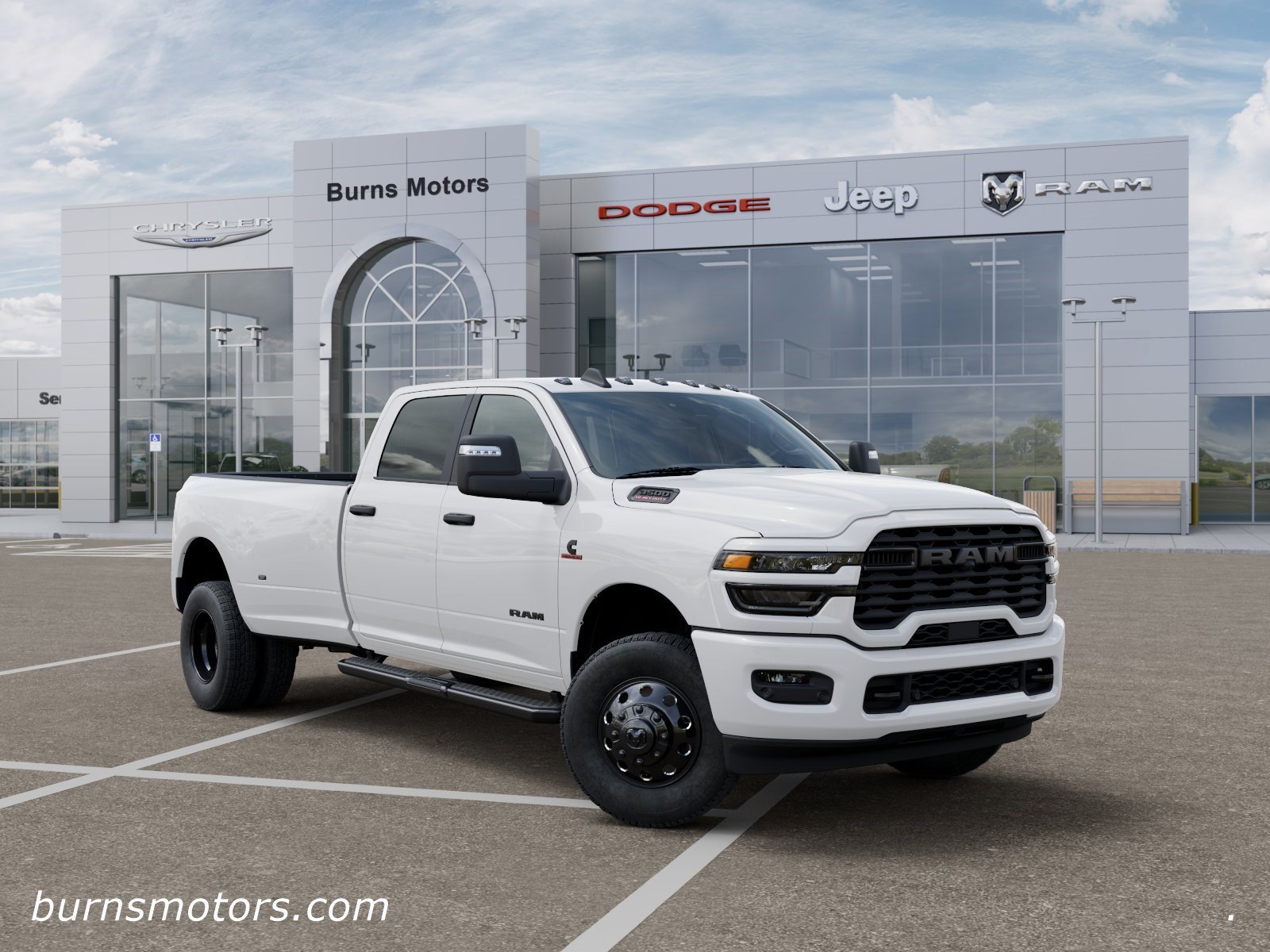 New 2026 Bright White Clear-Coat Exterior Paint RAM Lone Star Night Edition Dually image 5