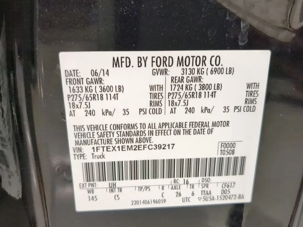 Used 2014 Tuxedo Black Metallic Ford STX image 13