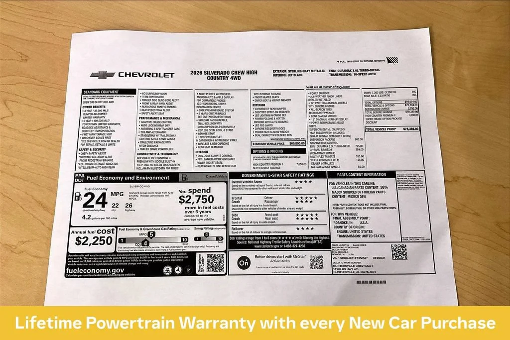 New 2026 Sterling Gray Metallic Chevrolet High Country image 13