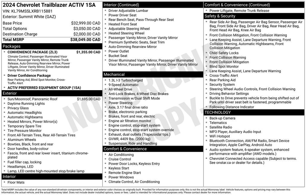 Used 2024 White Chevrolet ACTIV image 27