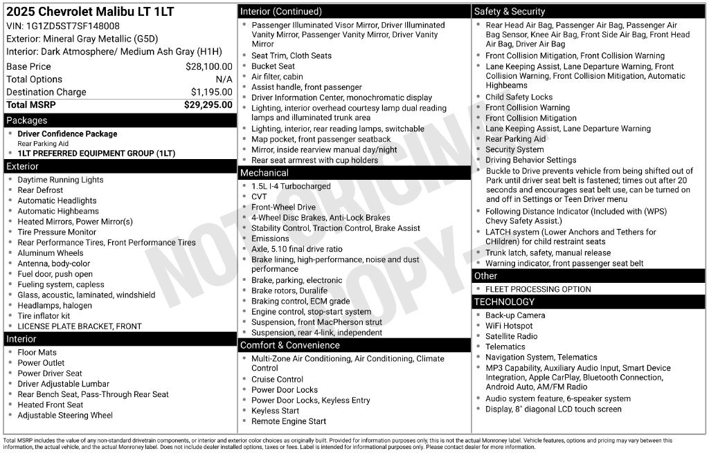 Used 2025 Gray Chevrolet LT image 24