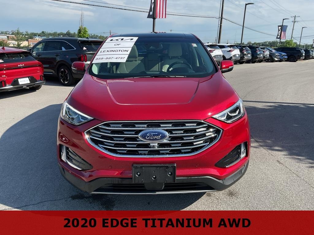 Used 2020 Rapid Red Metallic Tinted Clearcoat Ford Titanium image 3