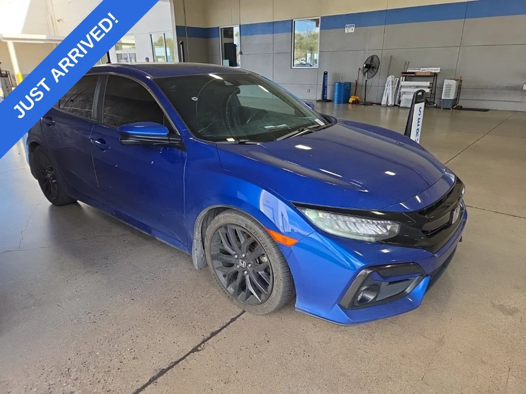 Certified Used 2020 Aegean Blue Metallic Honda Si image 2