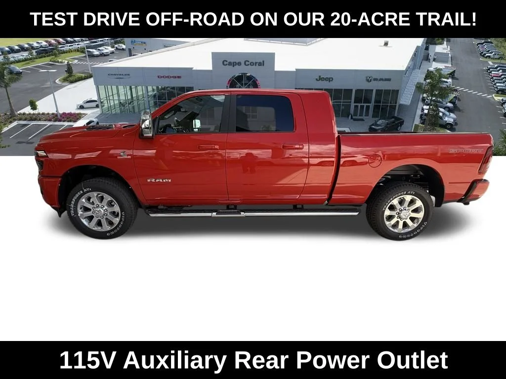 New 2026 Flame Red Clear-Coat Exterior Paint RAM Laramie image 9