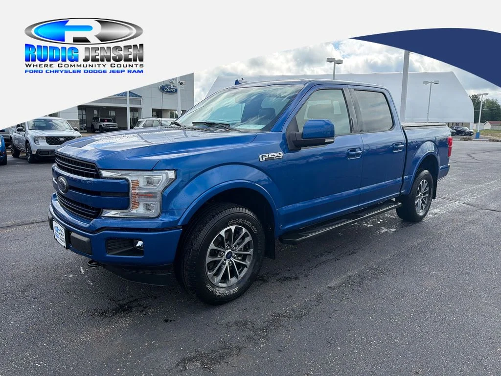 Used 2018 Blue Ford Lariat image 1