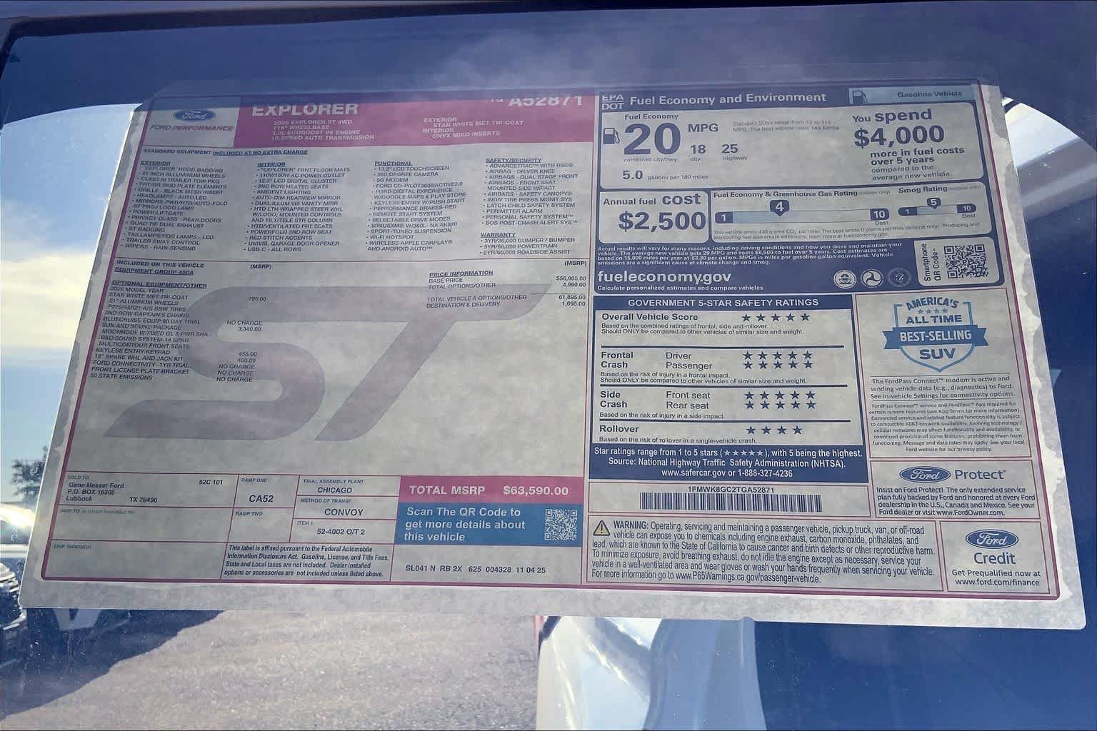New 2026 Star White Metallic Tri-Coat Ford ST image 22