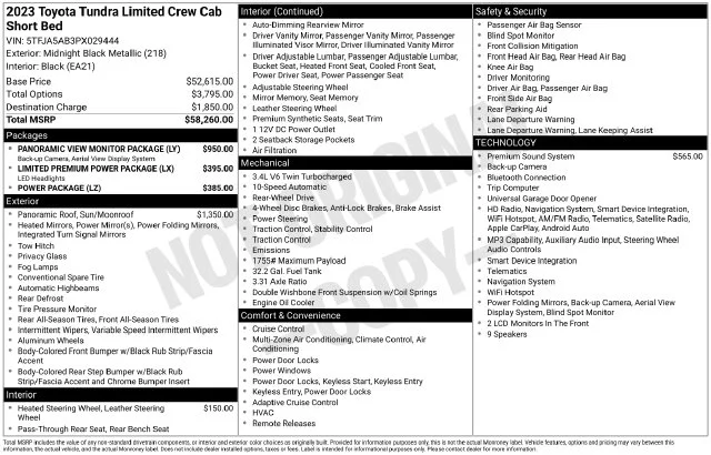 Used 2023 Black Toyota Limited image 7