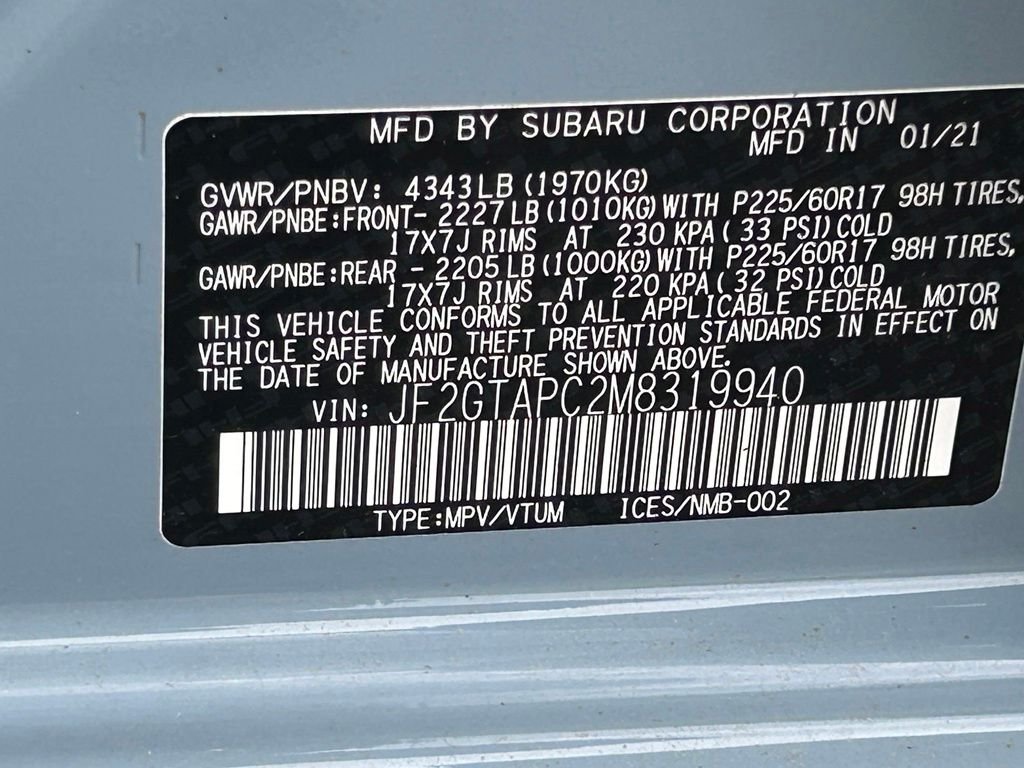 Used 2021 Gray Subaru Premium image 49