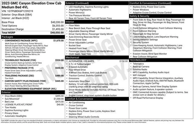 2023 GMC Canyon Elevation 4WD Crew Cab Short Box's photo