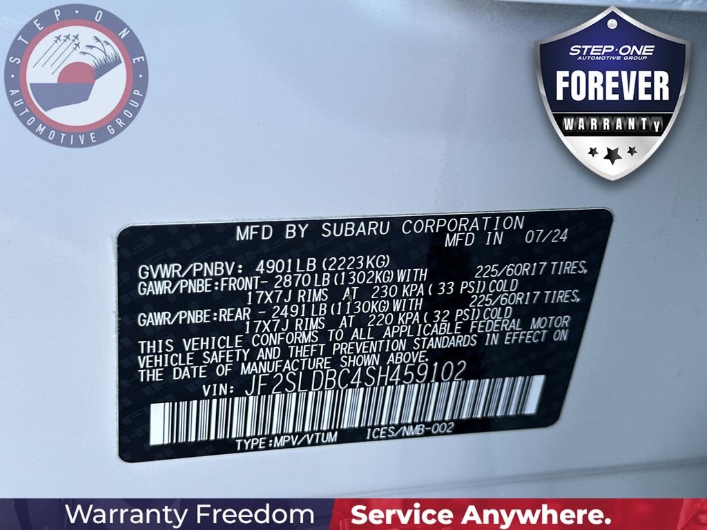 Used 2025 White Subaru Premium image 39