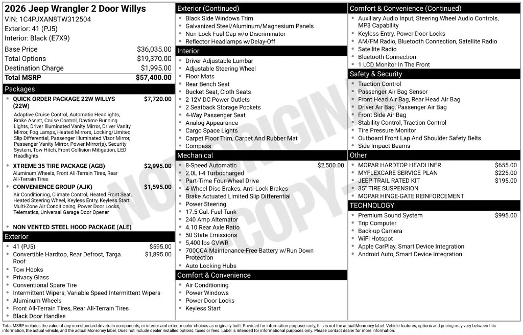 New 2026 41 Exterior Paint Jeep Willys image 6